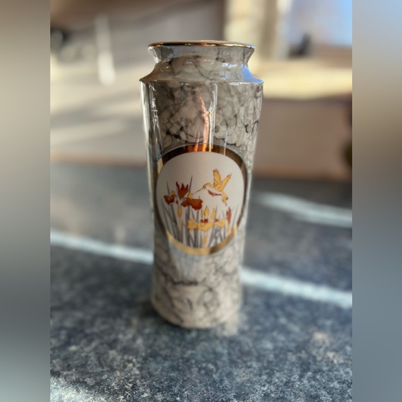 Vintage Japan Marbled Vase - Picture 3 of 3